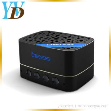 Wireless Mini Black Aluminum Frame Honeycomb TF Card Bluetooth Speakers (YWD-Y20)